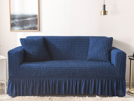 Elastic sofa cover blue (145-185cm) Discount