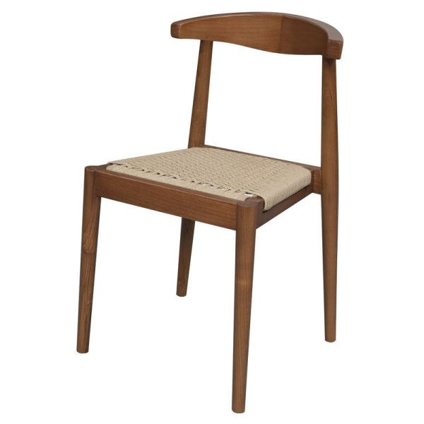 Arden Solid Oak Dining Chair with Loom (Almond) Cheap