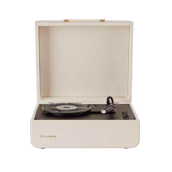 Crosley Mercury Turntable - Cream + Bundled Majority D40 Bluetooth Speakers - Black For Cheap