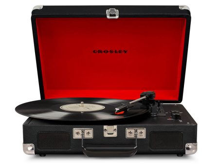 CROSLEY Crosley Cruiser Black - Bluetooth Turntable & Record Storage Crate Online now