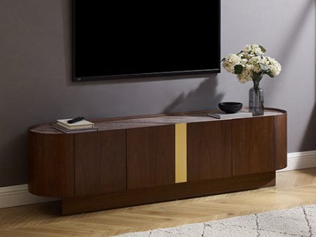 TV Cabinet MDF Board Melamine Interior Storage Entertainment Unit on Sale