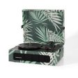 Crosley Voyager Bluetooth Portable Turntable - Botanical + Bundled Record Storage Crate Online Hot Sale