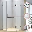 900 x 900mm Frameless 10mm Glass Shower Screen By Della Francesca Supply