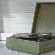 Crosley Mercury Turntable - Green + Bundled Majority D40 Bluetooth Speakers - Black Online