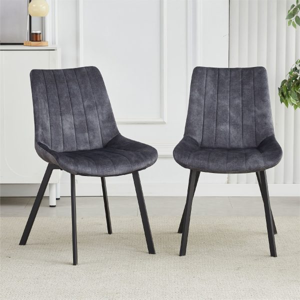 Sloane Fabric Dining Chairs (Set of 4) - Grey Online