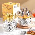 Silver Creative Pineapple-Shaped 410 Stainless Steel 24-Piece Cutlery Set - Elegant 6-Person Dining Gift Set Cheap