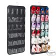 Pink Hanging Felt Shoe Organizer with 24 Clear Pockets - Anti-Rust Metal Hanger Included, Perfect for Shoes, Toys, and Accessories Online