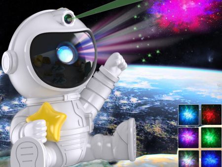 Astronaut Galaxy Projector Night Light with Remote Control(Pentagram) Online Hot Sale