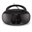 Majority Oakcastle BX200 Portable Bluetooth CD Player - Black Online Hot Sale