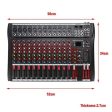 Hridz 12 Channel Mixing Console Live Studio Audio DJ Mixer Sound Board USB Interface Online now