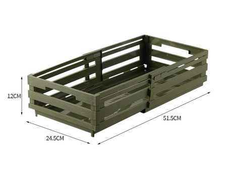 Green Foldable Industrial Storage Crates - Portable Outdoor Collapsible Storage Box for Home and Travel For Discount