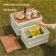 Collapsible White Outdoor Storage Box | Large Capacity, Foldable to 6cm, Durable Design For Discount