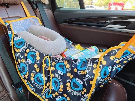 Nevy Blue Car Back Seat Organizer Hammock - Portable Storage Solution Online now