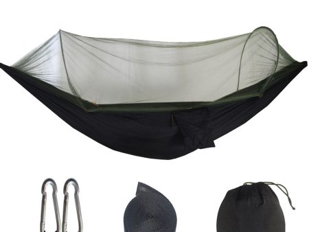 Black Automatic Pop-Up Mosquito Net Hammock - 200kg Load Capacity, Lightweight Outdoor Camping Gear with Quick Setup and Durable Design Discount