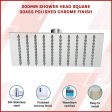 200mm Shower Head Square 304SS Polished Chrome Finish For Sale