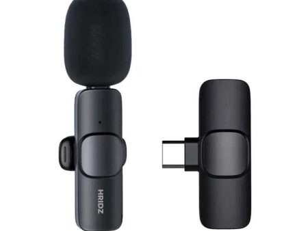 Hridz K9 Wireless Rechargeable 1 in 1 Type-C Microphone For Podcast Recording Interview Online Sale