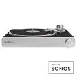 Victrola Stream Carbon Turntable + Crosley Soho Turntable Stand - Natural Fashion