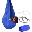 Blue Kids  Outdoor Hanging Swing Pod Chair - Comfortable & Durable Hammock for Play on Sale