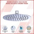 200mm Shower Head Round 304SS Polished Chrome Finish Online Hot Sale