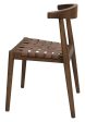 Elliot Leather Dining Chair (Walnut) Fashion