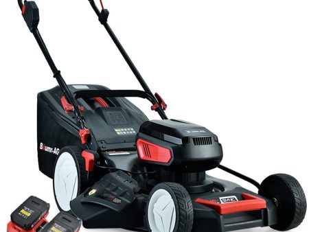 BAUMR-AG 19 Inch Electric Cordless Lawn Mower Kit Battery Powered w  2x 4.0Ah Lithium Batteries Online