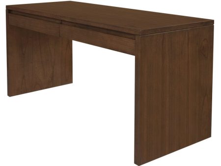 Apollo 2 Drawer Writing Desk (Walnut) Online now