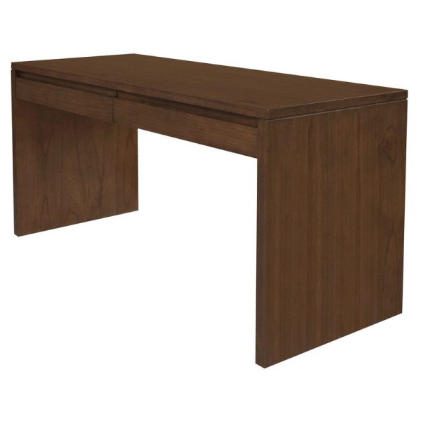 Apollo 2 Drawer Writing Desk (Walnut) Online now