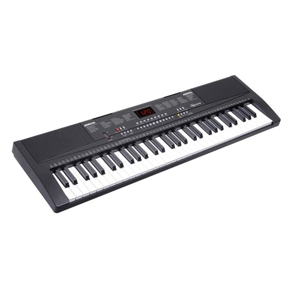 Karrera 61-Key Electronic Piano Keyboard 75cm with Stand - Black on Sale