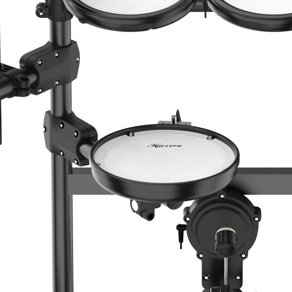 Karrera X23 Electronic Drum Kit With Quiet Mesh Drum Heads, Editable Sound Kits, Kick Pedal And Silicone Kick Drum, Usb Midi And 420 Sound Supply