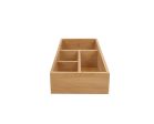 Bamboo Storage Box with 4 Slots Supply