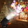 Indoor Snowstorm Projector Light - 16 Pattern Rotating LED Christmas Projection Lamp for Festive Decor Supply