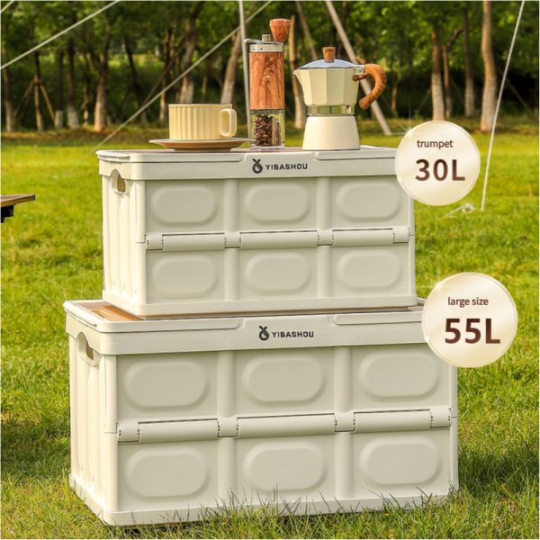 54*36*29 cm Collapsible Green Outdoor Storage Box | Large Capacity, Foldable to 7cm, Durable Design Hot on Sale