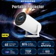 HY300PRO Portable Projector - 4K Decoding, Wi-Fi 6, 720P HD with 160 ANSI Lumens Cheap