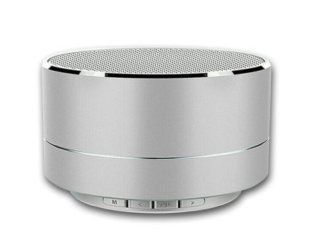 Bluetooth Speakers Portable Wireless Speaker Music Stereo Handsfree Rechargeable (Silver) on Sale