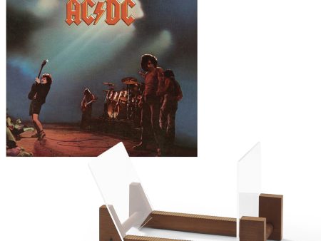 Ac Dc Let There Be Rock Vinyl Album & Crosley Record Storage Display Stand Hot on Sale