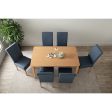 ALLEGRO Dining Table + 6x MESI Dining Chair - 7 Piece Dining Set - Natural Online Sale