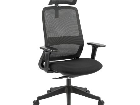 Carlie High Back Molded Foam Seat Ergonomic Office Chair In Black Supply