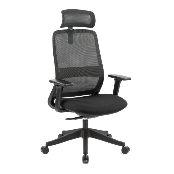 Carlie High Back Molded Foam Seat Ergonomic Office Chair In Black Supply