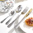 Silver Creative Pineapple-Shaped 410 Stainless Steel 24-Piece Cutlery Set - Elegant 6-Person Dining Gift Set Cheap