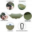 Turquoise Automatic Pop-Up Mosquito Net Hammock - 200kg Load Capacity, Lightweight Outdoor Camping Gear with Quick Setup and Durable Design Online Hot Sale