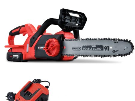 Baumr-AG 20V 12 Inch Electric Cordless Chainsaw 4Ah Lithium Battery Lightweight Wood Garden Cutter Fashion