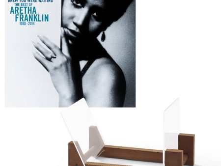 Aretha Franklin Knew You Were Waiting: The Best Of Aretha Franklin 1980-2014 Vinyl Album & Crosley Record Storage Display Stand on Sale