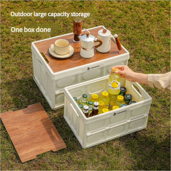 54*36*29 cm Collapsible Green Outdoor Storage Box | Large Capacity, Foldable to 7cm, Durable Design Hot on Sale