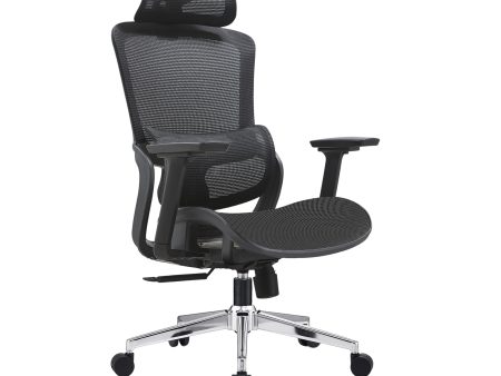 Elena High Back Full Mesh Ergonomic Office Chair In Black Supply