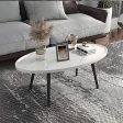 Oval Coffee Table Mid Century Modern Minimalist Display For Discount