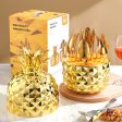 Gold Creative Pineapple-Shaped 410 Stainless Steel 24-Piece Cutlery Set – Elegant 6-Person Dining Gift Set Hot on Sale