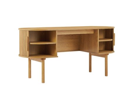 Tate Wooden Curved Desk Sale