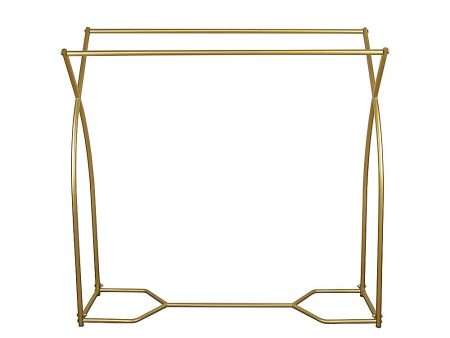 Commercial Clothing Garment Rack Retail Shop in Gold Online now