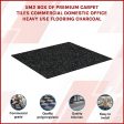 5m2 Box of Premium Carpet Tiles Commercial Domestic Office Heavy Use Flooring Charcoal Cheap