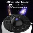 High-Definition Focusable Starry Galaxy Projector Lamp - Creative Bedroom Mood Light with 13 Film Slides (Black & White) Sale